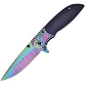 Frost FC20G10 Shadow Linerlock Knife Assist Open