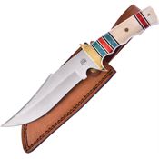 Frost CW4972SBPW Hunter Fixed Blade Knife White Bone