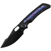 Ironfly K713T4 Jericho Framelock Knife Blk Smooth