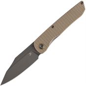 Kansept 1103A5 Nettle Linerlock Knife Sand G10