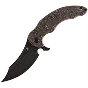 Kansept 1128A4 Gilgamesh Framelock Knife Copper CF