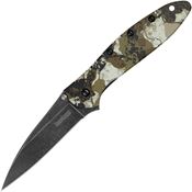 Kershaw 1660KC Leek Linerlock Knife Assist Open King Camo