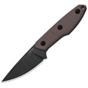 Kizer 1087A2 Splinter Fixed Blade Knife Brown