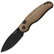 Kizer V3781BDA1 Phoca BD Button Linerlock Knife Brn