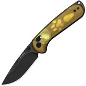 Kizer V3790A1 Buddy II Clutch Lock Knife Amber PEI