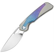 Kizer 3735A1 Topsail Framelock Knife Crystal Ti