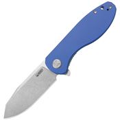 Kubey 358M Master Chief Linerlock Knife Blue