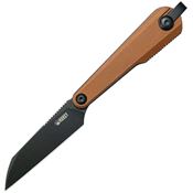 Kubey 450C Yag Fixed Blade Knife Black Brown