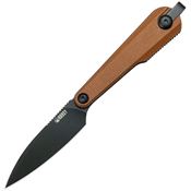 Kubey 452C Yag Fixed Blade Knife Black Brown