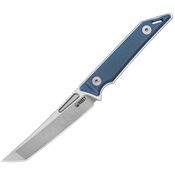 Kubey 430C Goliath Fixed Blade Knife Blue Mic