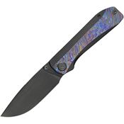Kubey 431C Zephyr Linerlock Knife Flame Zirc