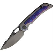 Kunwu K713TR23 Jericho Framelock Knife Timascus