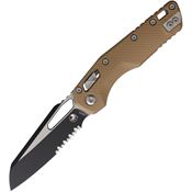 Microtech 2102FLBN MSI Ram-Lok Knife PS Fluted Brown