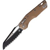 Microtech 2103FLBN MSI Ram-Lok Knife FS Fluted Brown