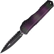 Microtech 12423PUX51S Auto Cypher II D/E OTF FS Purp