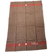 Miscellaneous 4647 Swiss Brown Wool Blanket