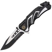 Mtech A865SH Rescue Linerlock Knife Sheriff Assist Open