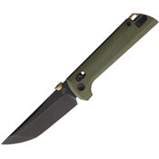 North Mountain 2406GRBK Chop 2 Crossbar Lock Knife Green