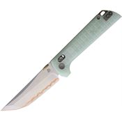 North Mountain 2418JDG5 Chop 2 Crossbar Lock Knife Jade