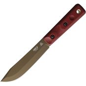 Ontario 7026 XL Hunter Fixed Blade Knife Red Mic