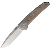 Pena 77 Cobra Framelock Knife Grn/Brn