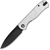 QSP 170D2 Ferret Linerlock Knife Blk Alum Foil