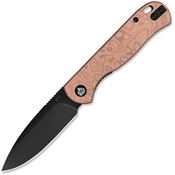 QSP 170E2 Ferret Linerlock Knife Blk Cop Foil