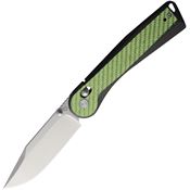 Rapax 0041CFGN Trek Crossbar Lock Knife Grn CF