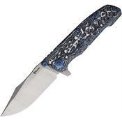 Reate 226 9DV2 Framelock Knife Frost Fat CF