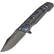 Reate 230 9DV2 Framelock Knife Storm Fat CF