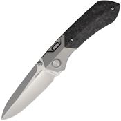 Remette RTPTEL Meteor Button Linerlock Knife Ti/CF