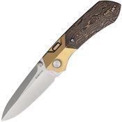Remette RTPTDL Meteor Button Linerlock Knife Ti/CF
