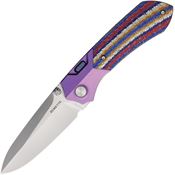 Remette RTPTNCL Meteor Button Linerlock Knife Ti/CF