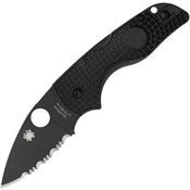 Spyderco 230SBBK Lil' Native Lockback Blk Serr