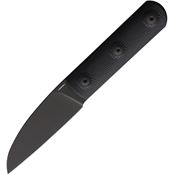 Straight Line 8ALGBKD Ally Fixed Blade Knife Black G10