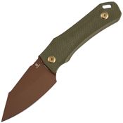 Tenable 1058A3 Loki Fixed Blade Knife Olive G10