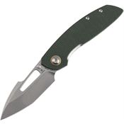 Tenable 1068A5 Link Linerlock Knife Green Mic