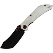 Tenable 1079A4 Tipper Linerlock Knife White G10