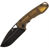 Tenable 1054A7 Bombur Linerlock Knife Amber PEI