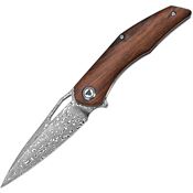 Trivisa SY04IWD Taurus-01 Linerlock Knife Damascus
