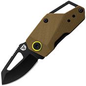 TRUE FMK0019 Berm Keychain Linerlock Knife OD/BK
