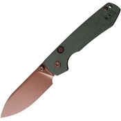 Vosteed A2907 Raccoon Top Linerlock Knife Green