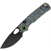 Vosteed A2619 Porcupine Top Linerlock Knife Doodle