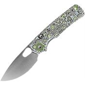 Vosteed A2620 Porcupine Top Linerlock Knife Doodle