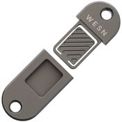 Wesn Goods 03 QR Keychain Gunmetal