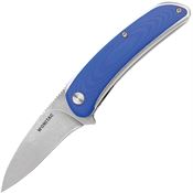 Wonitac 2513 Linerlock Knife Blue G10