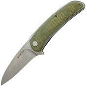 Wonitac 2514 Linerlock Knife Green Micarta