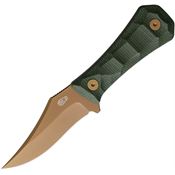 Auxiliary Manufacturing 001MGNR Deadhead Pocket Bowie Knife Green