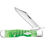 Case XX 11446 Cheetah Cub Bright Green Bone