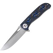 Dreamtech 3898MBL Linerlock Knife Micarta Blue